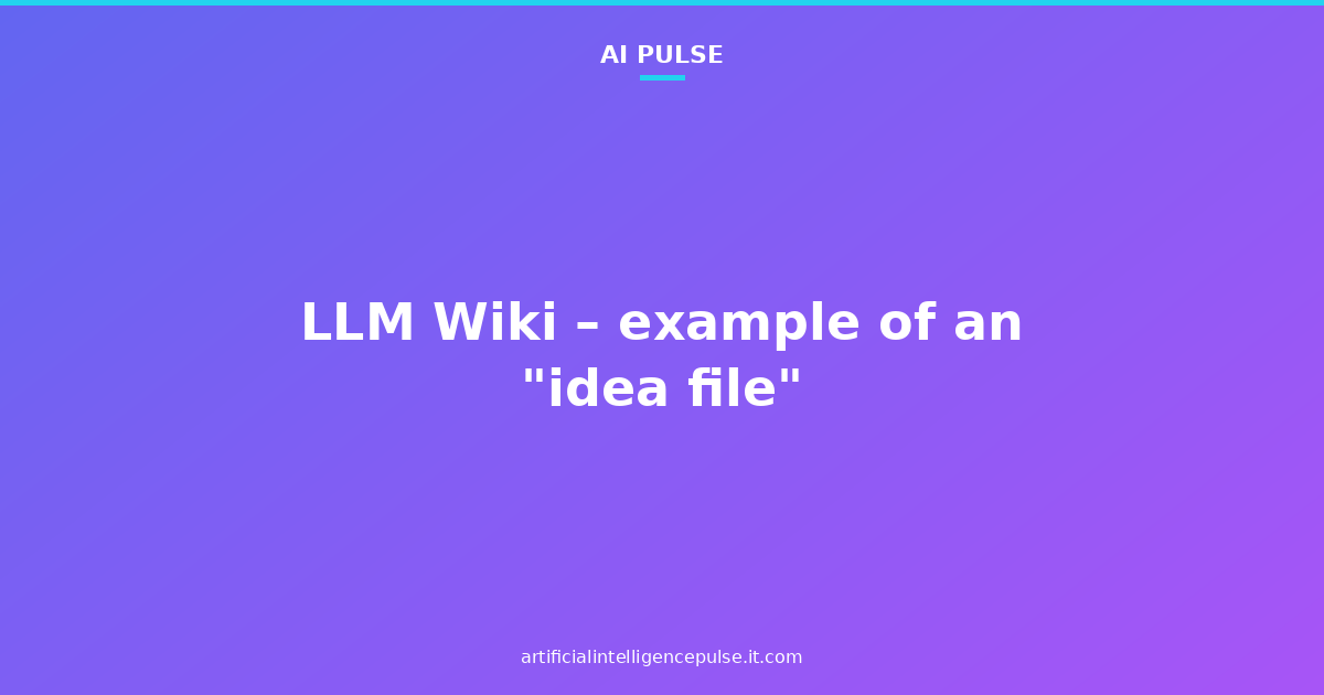 LLM Wiki – example of an 