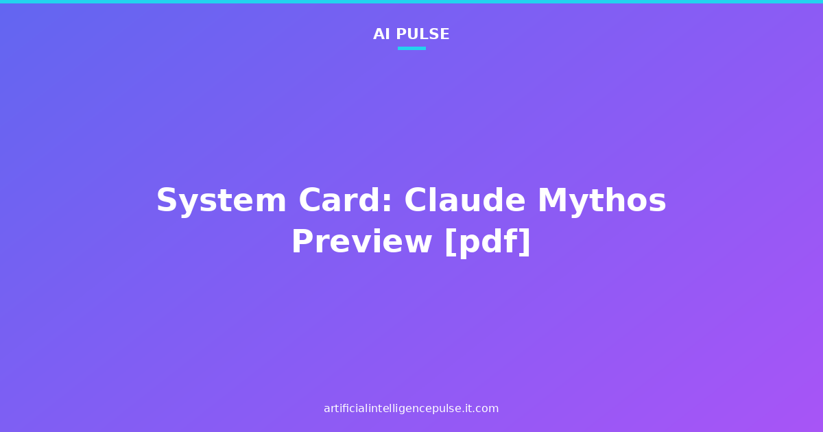 System Card: Claude Mythos Preview [pdf]